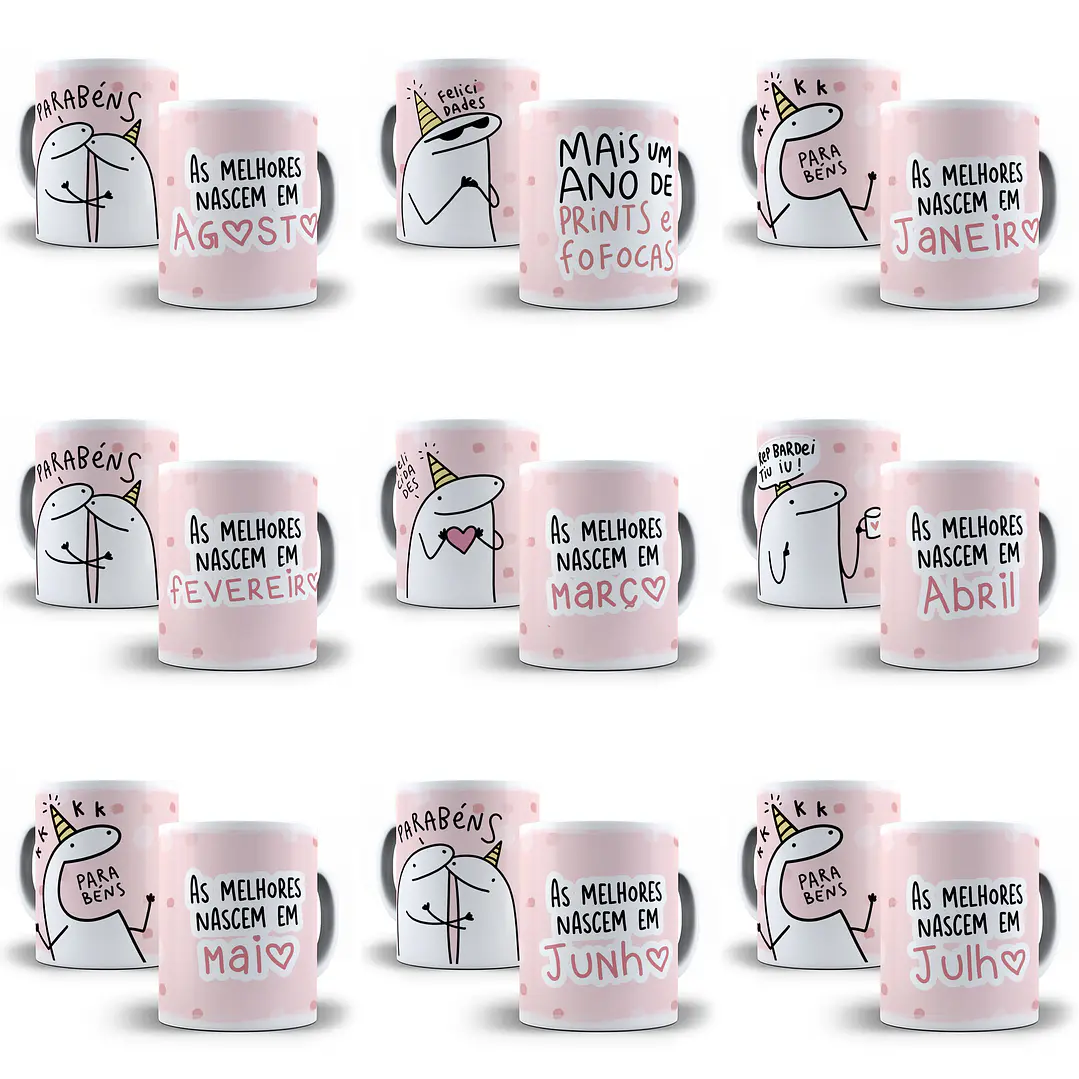 25 Artes Caneca Flork Aniversário Amigas Arquivos Sublimação Jpge 3