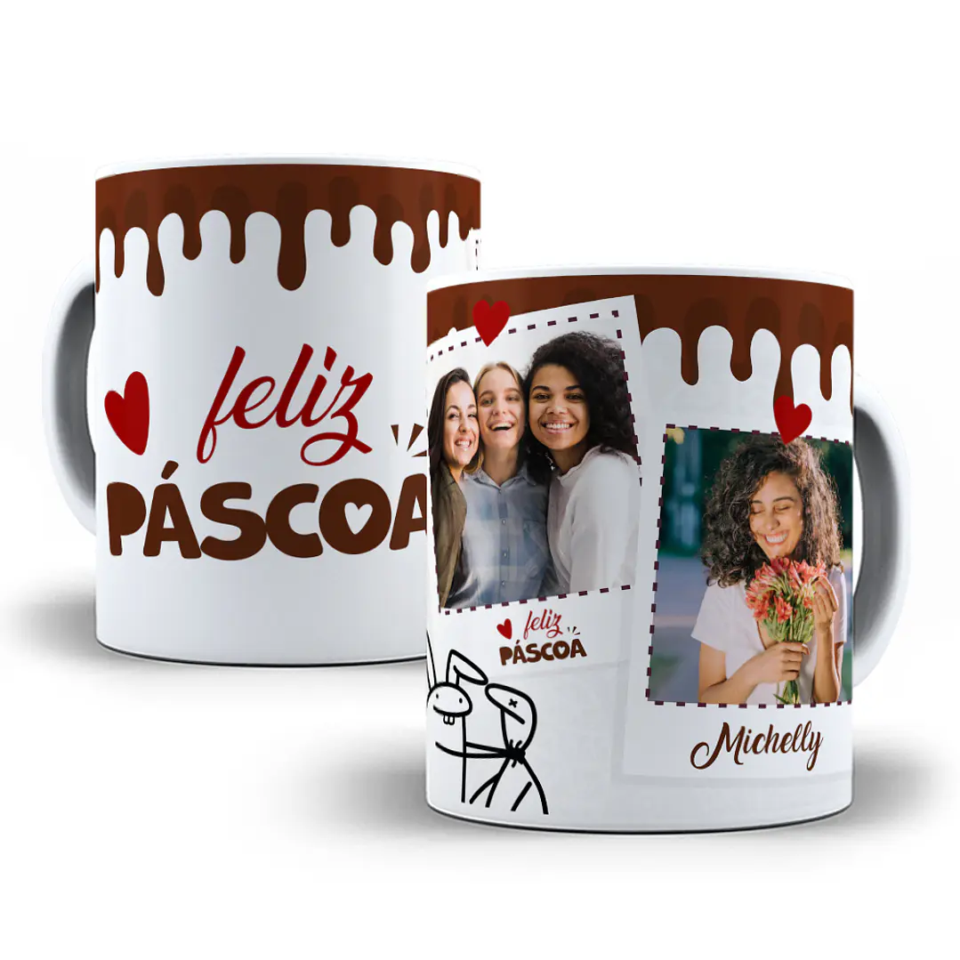 8 Artes para Caneca Flork Páscoa Estampas Sublimação Baixar Grátis 9