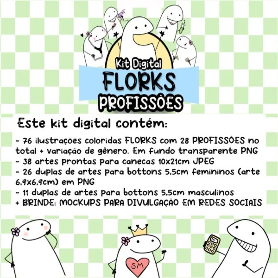 Kit Digital Flork Bento Profissões sem fundo Lt4 Arquivos Png 3
