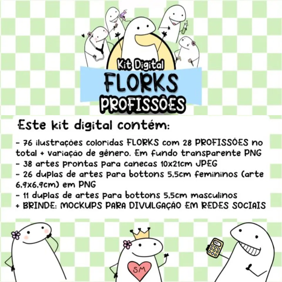 Kit Digital Flork Bento Profissões sem fundo Lt4 Arquivos Png 3