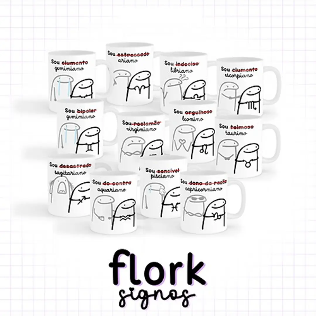 Kit Digital Flork Signos sem fundo Lt5 Arquivos Png 3