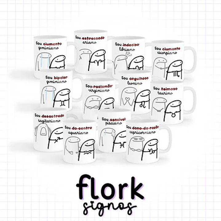 Kit Digital Flork Signos sem fundo Lt5 Arquivos Png 3