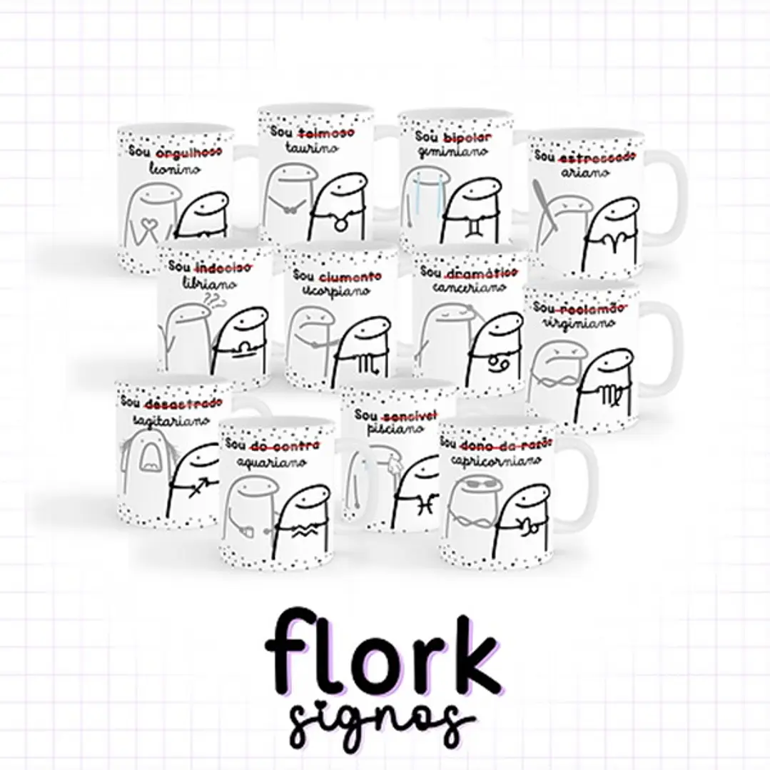 Kit Digital Flork Signos sem fundo Lt5 Arquivos Png 5