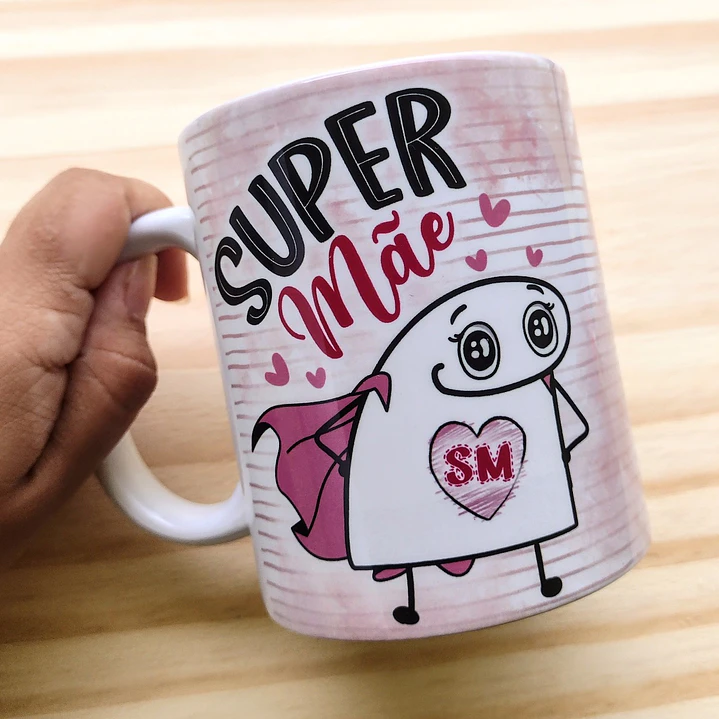 60 Artes Caneca Flork Dia das Mães Editável Corel Draw + Png 12