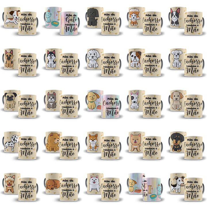 700 Artes Caneca Dia das Mães Completo Arquivos Jpg Png + Mockups 8