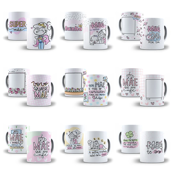 21 Artes Caneca Dia das Mães Arquivos Png e Jpg 2
