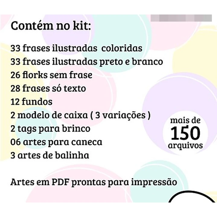 Kit Digital Flork Dia das Mães sem fundo Lt8 Arquivos Png 3