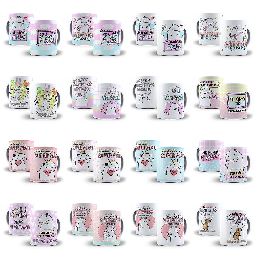 84 Artes Caneca Flork Dia das Mães Arquivos Png e Jpg 1