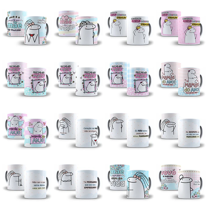 84 Artes Caneca Flork Dia das Mães Arquivos Png e Jpg 5