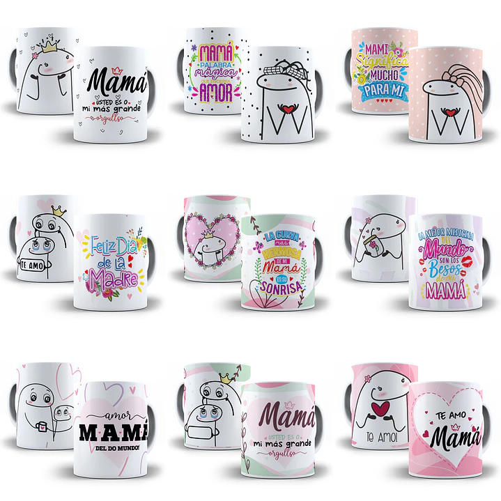 35 Plantillas Tazas florkofcows Meme JPG flork Día de la Madre plantillas para tazas Mamá Design Mug. Digital Download JPG 3
