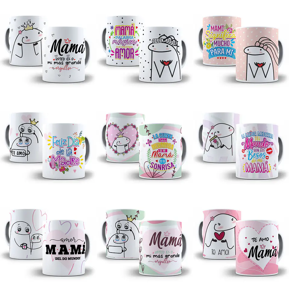 35 Plantillas Tazas florkofcows Meme JPG flork Día de la Madre plantillas para tazas Mamá Design Mug. Digital Download JPG 3