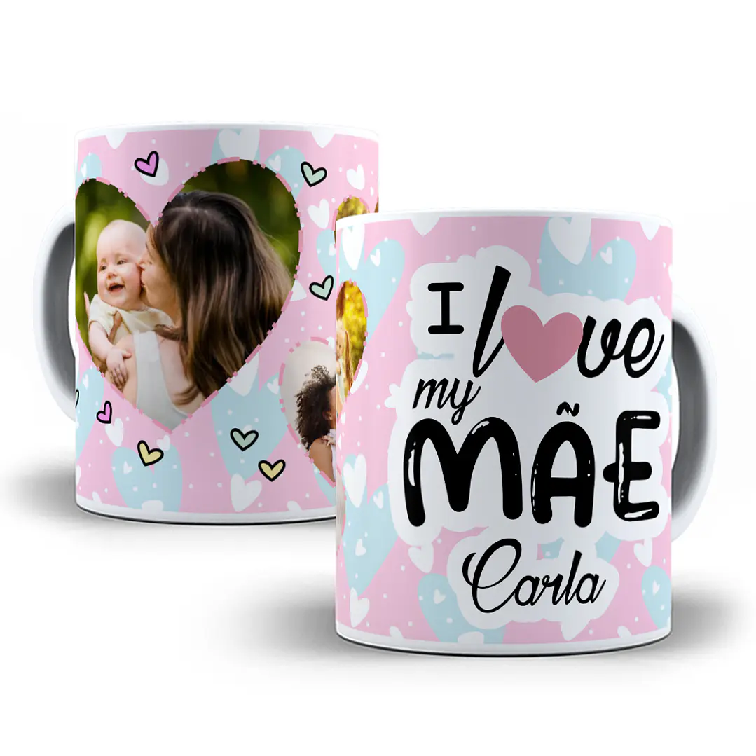 5 Artes Caneca Dia das Mães Sublimação Baixar Grátis 1