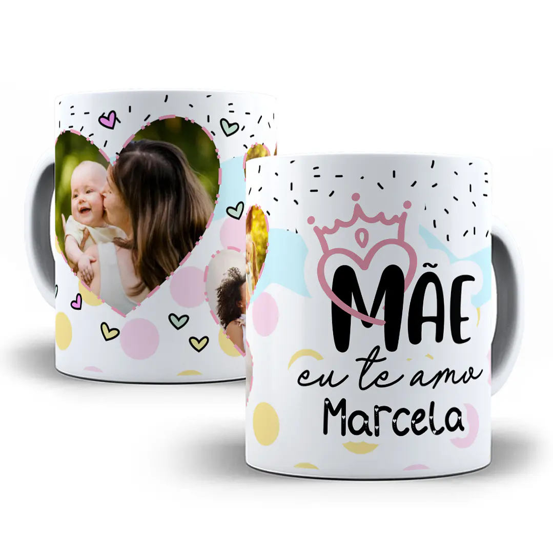 5 Artes Caneca Dia das Mães Sublimação Baixar Grátis 4