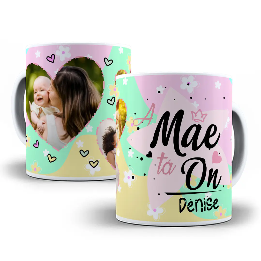 5 Artes Caneca Dia das Mães Sublimação Baixar Grátis 5