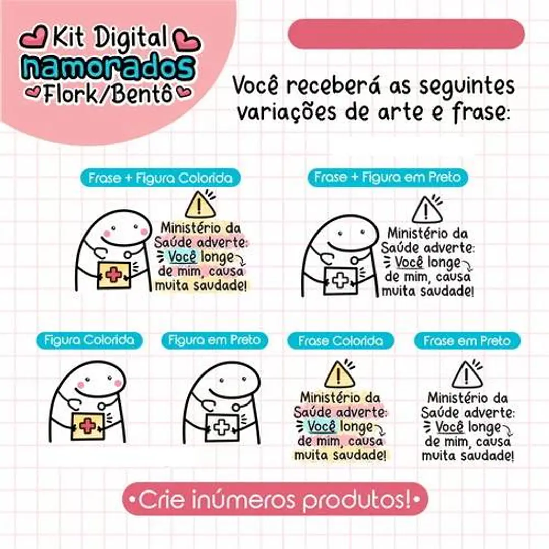 Pacote Sublimação Flork Bento Memes Dia dos Namorados Arquivos 6