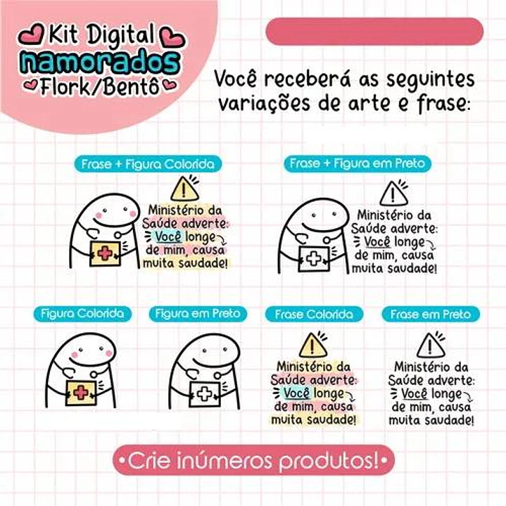 Pacote Sublimação Flork Bento Memes Dia dos Namorados Arquivos 6