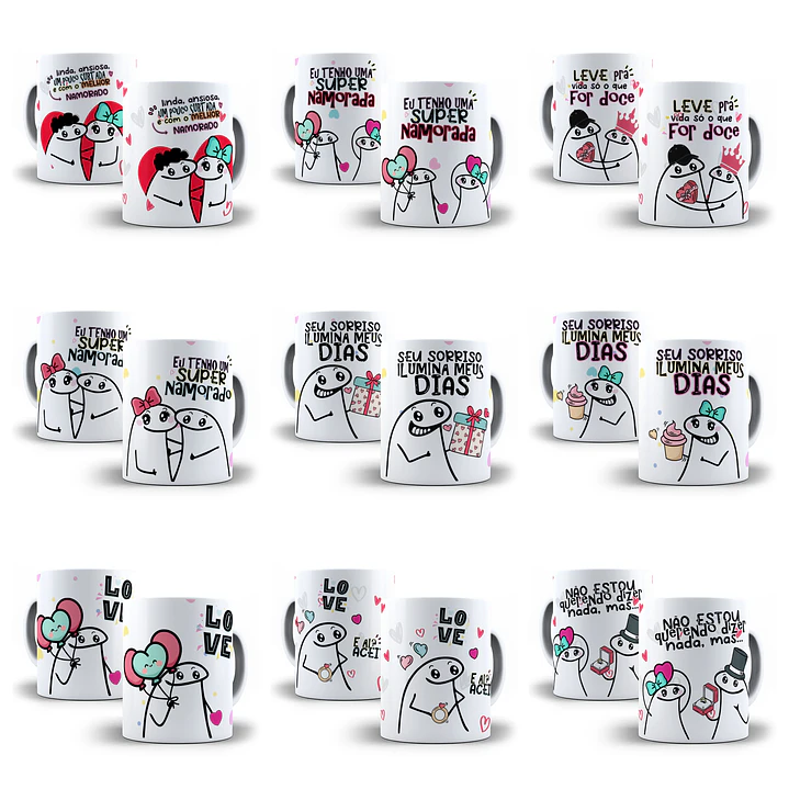 17 Artes Caneca Flork Dia dos Namorados Arquivos Sublimação Jpg Png 2