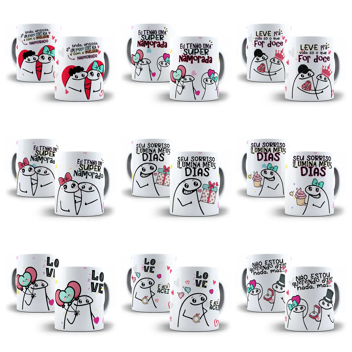 17 Artes Caneca Flork Dia dos Namorados Arquivos Sublimação Jpg Png 2