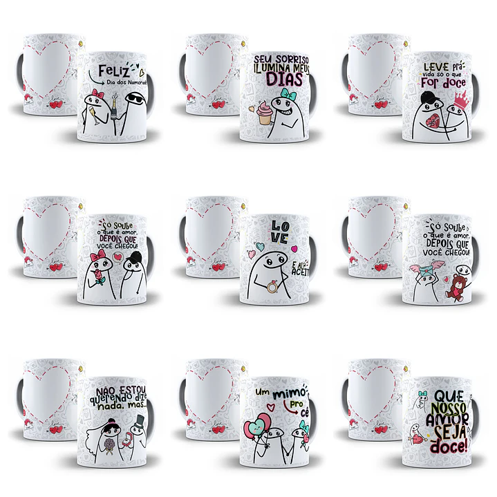 15 Artes Caneca Flork Dia dos Namorados Com 3 Fotos Arquivos Sublimação Jpg Png 1
