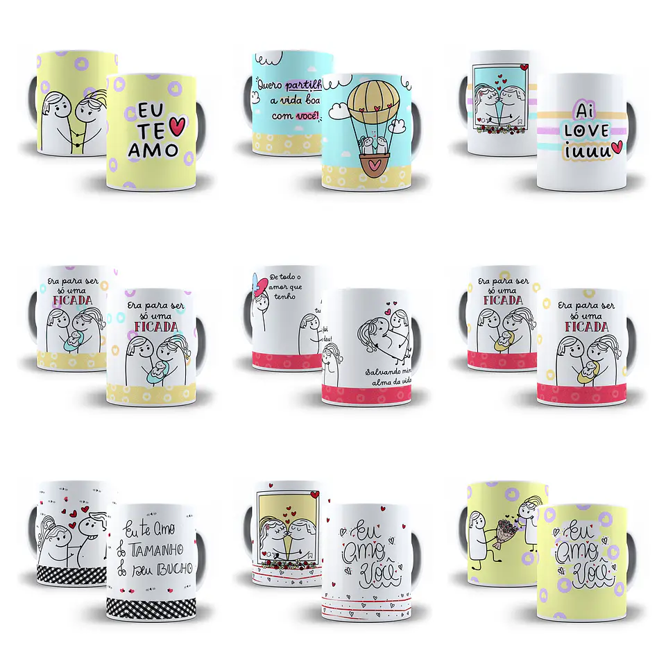 26 Artes Caneca Flork Dia dos Namorados Arquivos Png 1