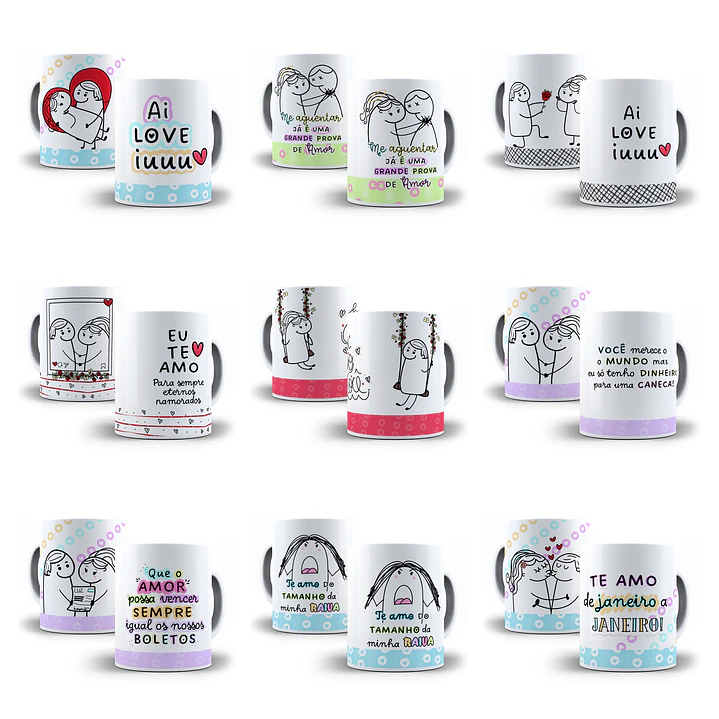 26 Artes Caneca Flork Dia dos Namorados Arquivos Png 2