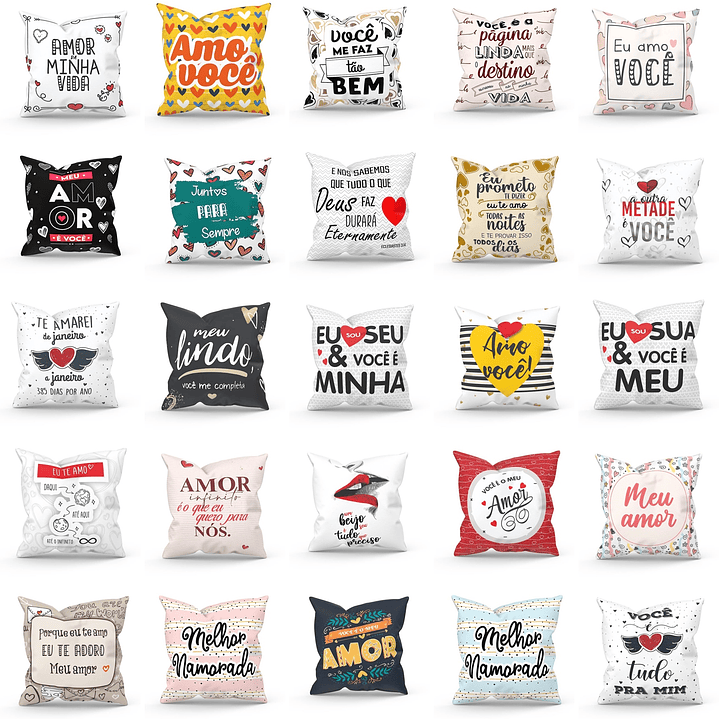 Artes Caneca Dia dos Namorados Camisa Almofadas Completo Arquivos Jpg Png + Mockups 9