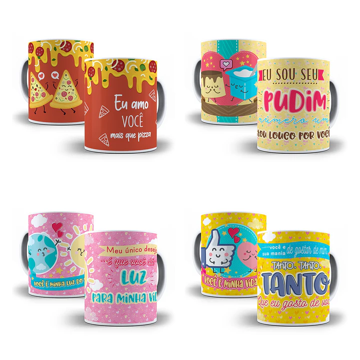 14 Artes Caneca Namorados Love Sublimação Baixar Grátis 3