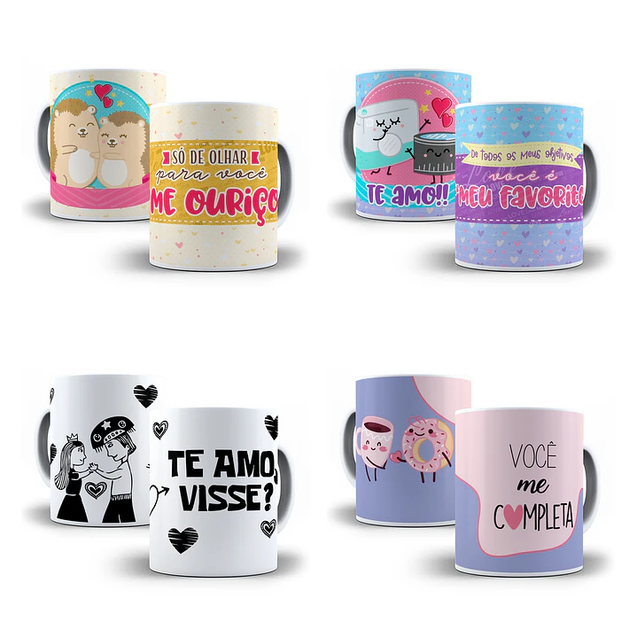 14 Artes Caneca Namorados Love Sublimação Baixar Grátis 4