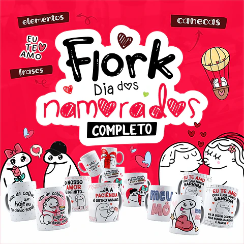 Kit Artes Flork Dia dos Namorados 2022 Completo