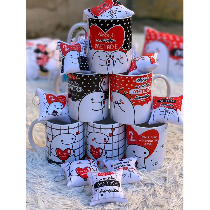Pack Artes Canecas Sublimação Flork Namorados Arquivos Png 11