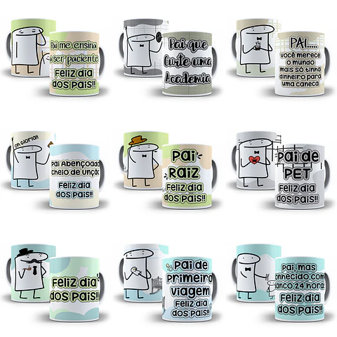 43 Artes para Caneca Flork Dia dos Pais Memes Arquivos Sublimação