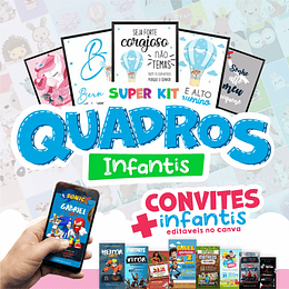 Artes para Quadros Infantis Super Kit Arquivo Infantil