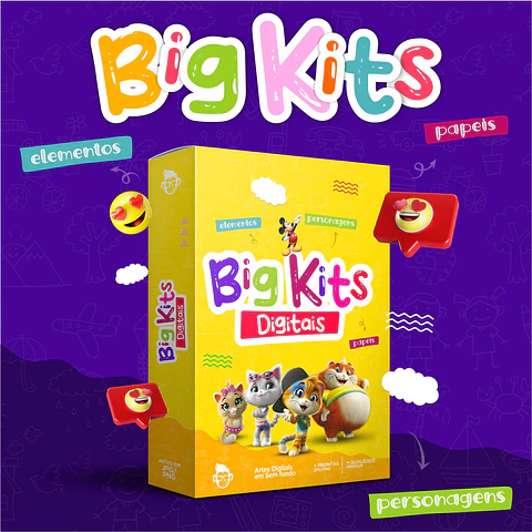 Big Kit Digital Personagens Imagens Sem Fundos Png