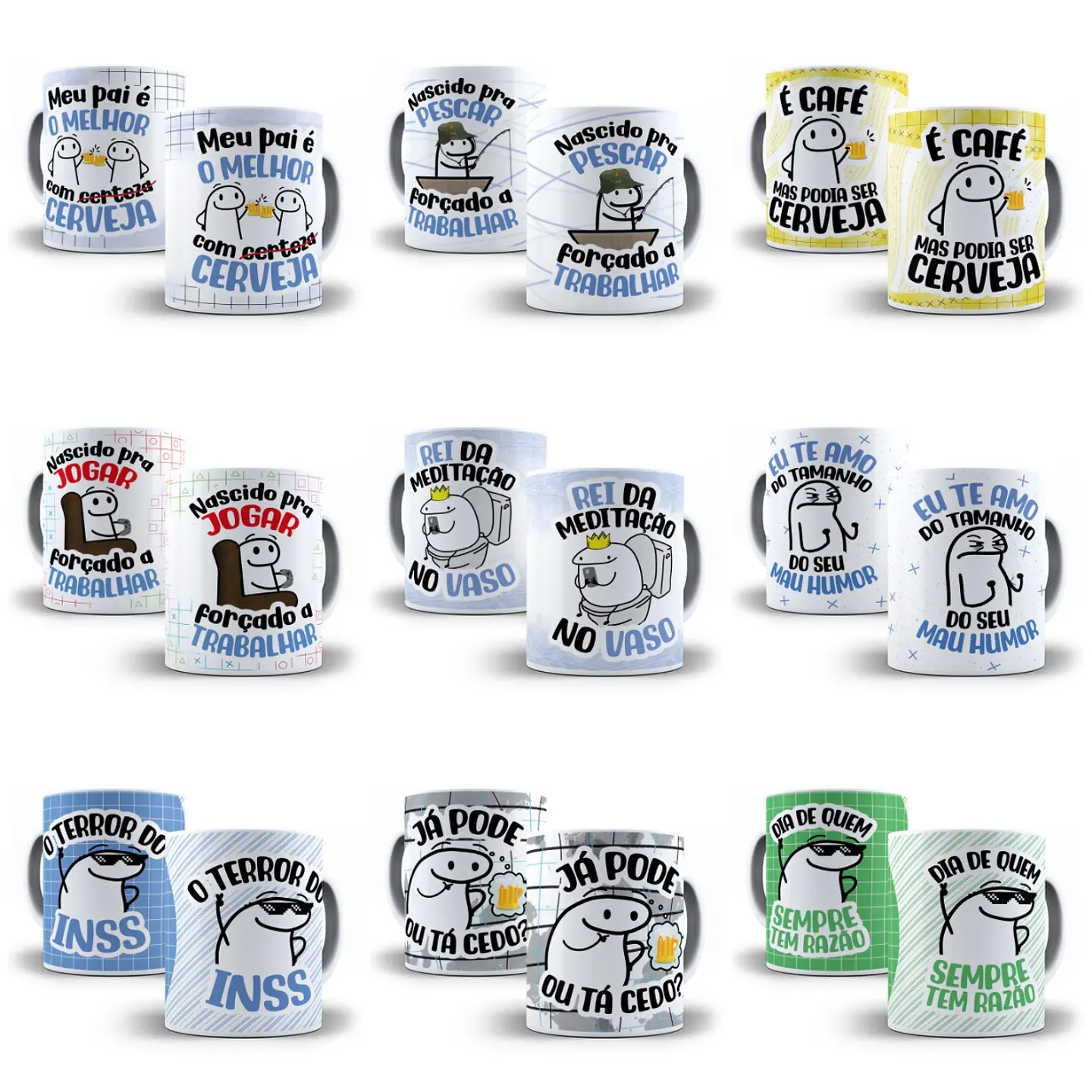 18 Artes Caneca Flork Dia dos Pais Arquivo Editável Pdf + Png 2
