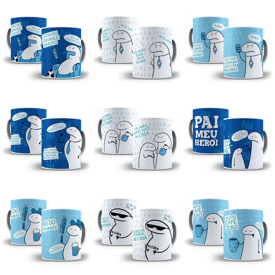 26 Artes Caneca Flork Dia dos Pais Arquivos Png 1