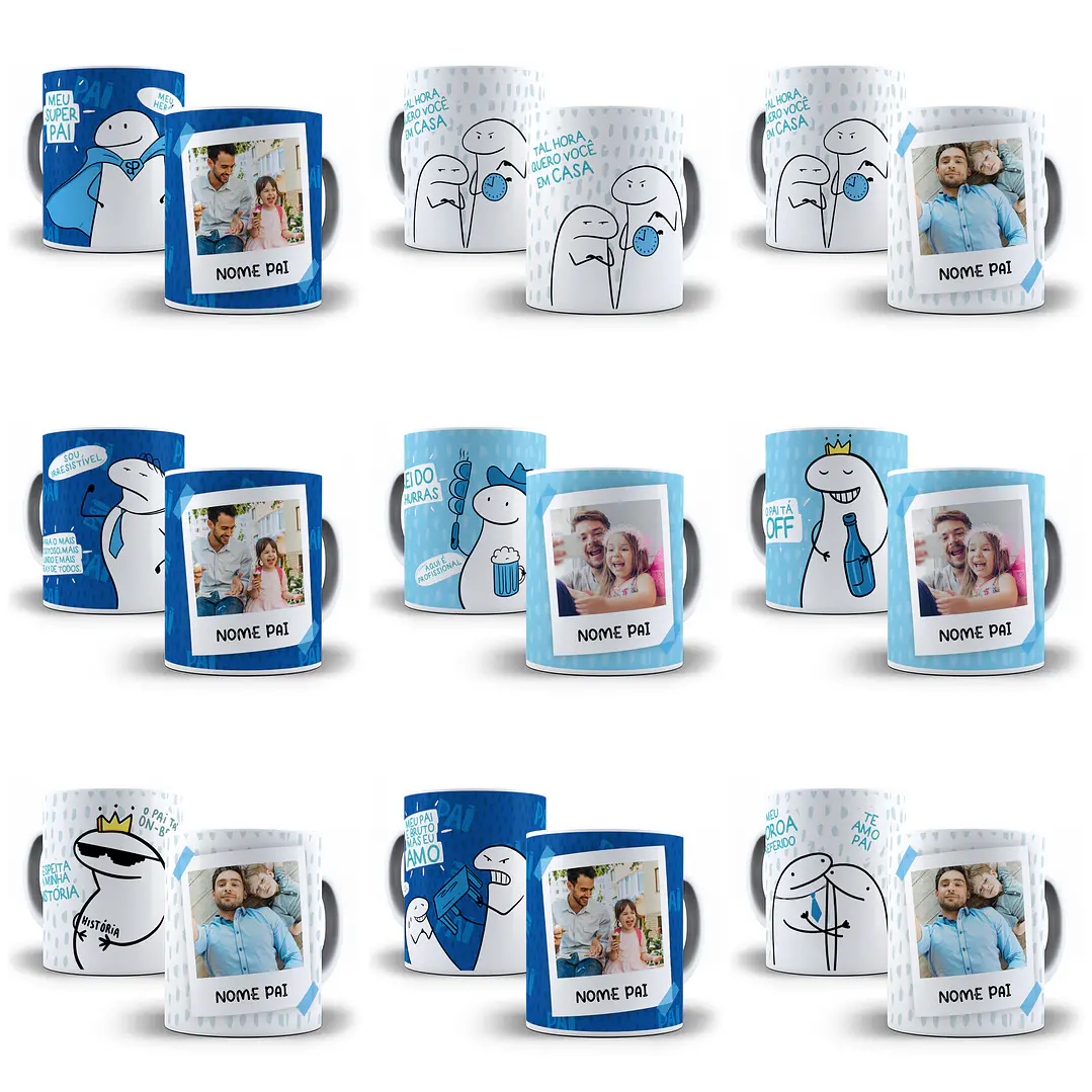 26 Artes Caneca Flork Dia dos Pais Arquivos Png 3
