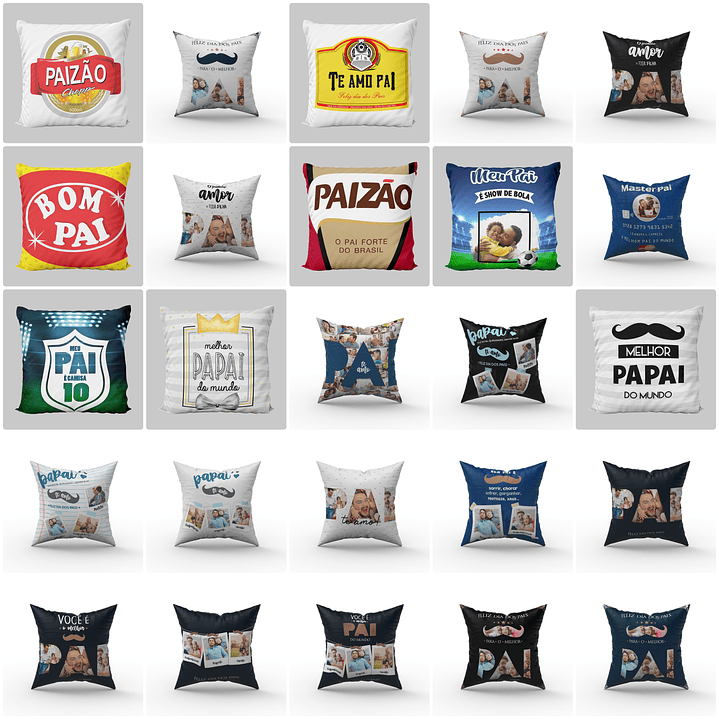 Artes Caneca Dia dos Pais Camisa Almofadas Completo Arquivos Jpg Png + Mockups  13