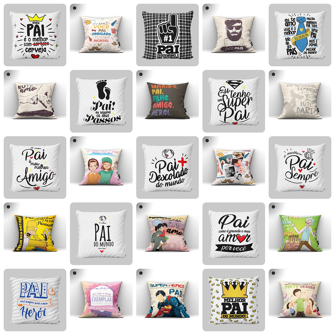 Artes Caneca Dia dos Pais Camisa Almofadas Completo Arquivos Jpg Png + Mockups  14