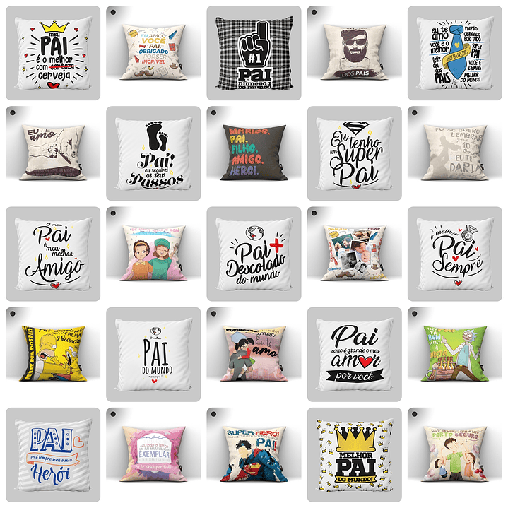 Artes Caneca Dia dos Pais Camisa Almofadas Completo Arquivos Jpg Png + Mockups  14
