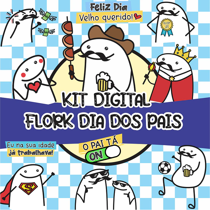 Kit Digital Dia dos Pais Flork Bento Memes Arquivos Png  1
