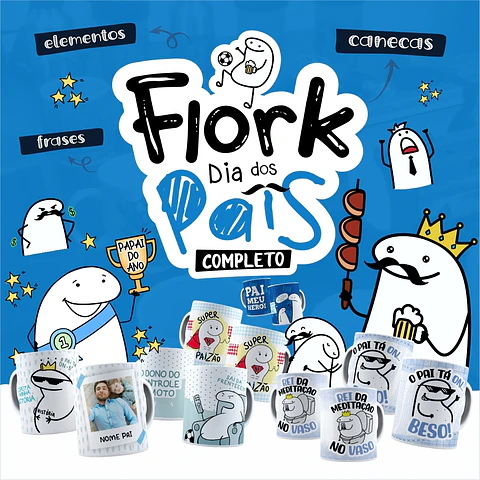 Kit Artes Flork Dia dos Pais Completo