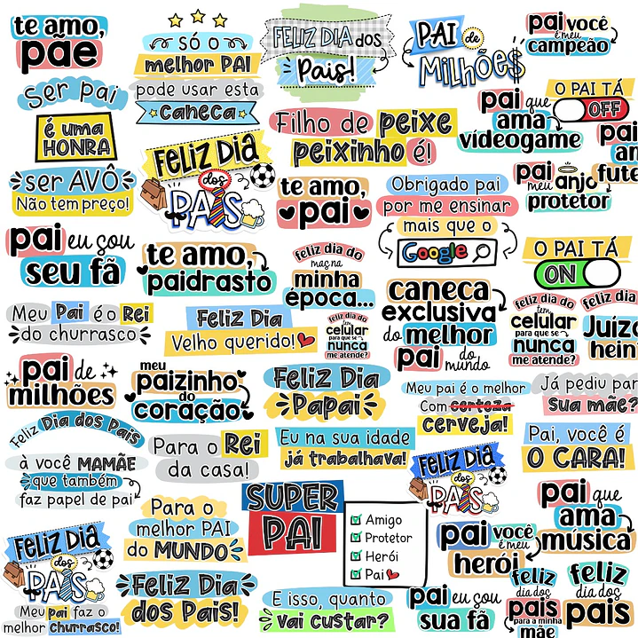 Kit Artes Flork Dia dos Pais Completo 3