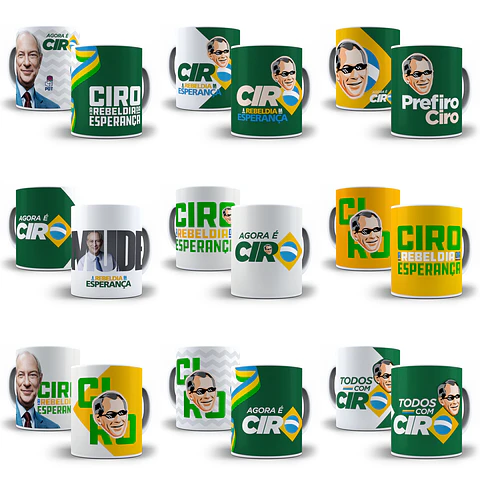 11 Artes Caneca Ciro Gomes Eleições Política Sublimação Arquivos Png