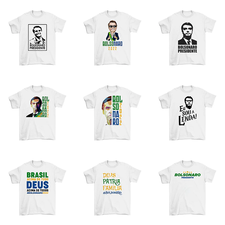 32 Artes Camisa Bolsonaro Eleições Política Sublimação Arquivos Png 2