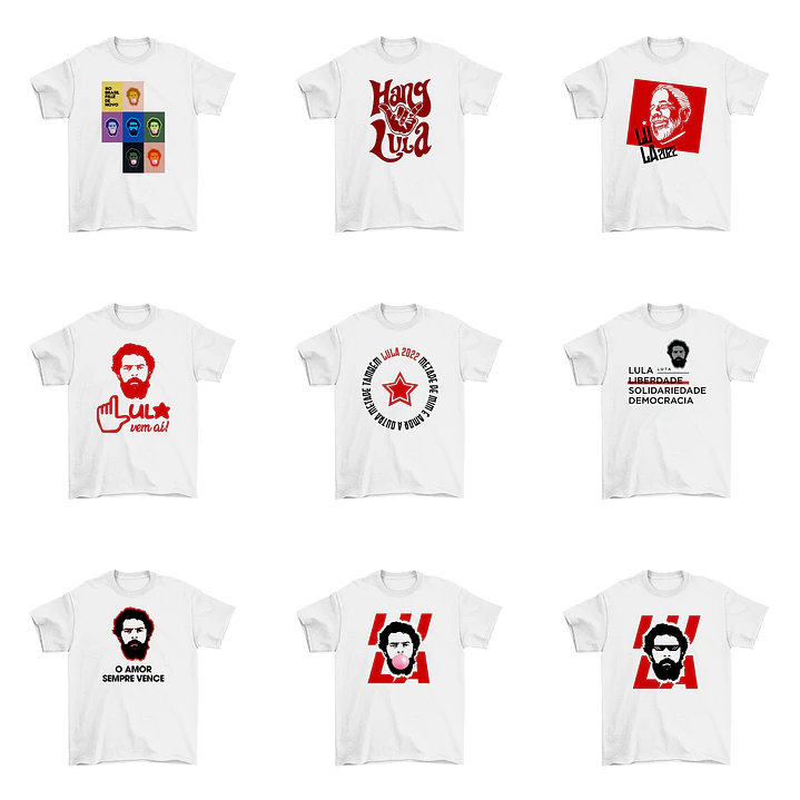 33 Artes Camisa Lula Eleições Política Sublimação Arquivos Png 1