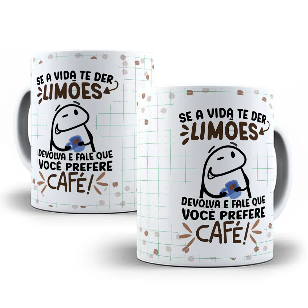 3 Artes Caneca Flork Café Sublimação Baixar Grátis 3