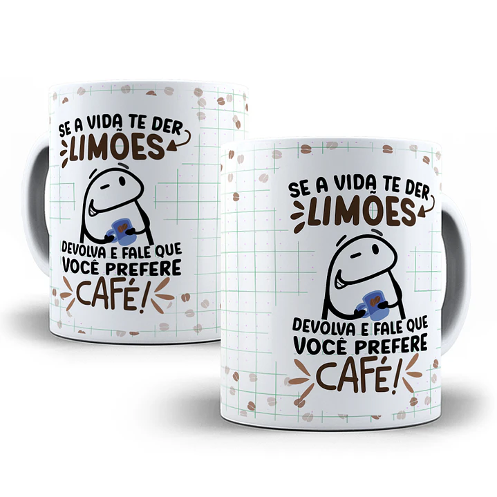 3 Artes Caneca Flork Café Sublimação Baixar Grátis 3