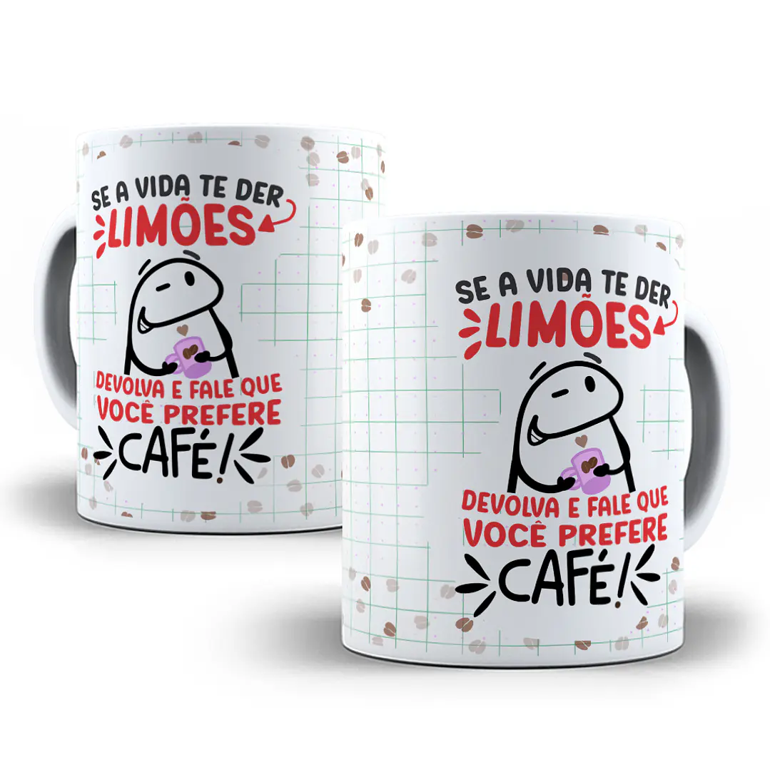 3 Artes Caneca Flork Café Sublimação Baixar Grátis 4