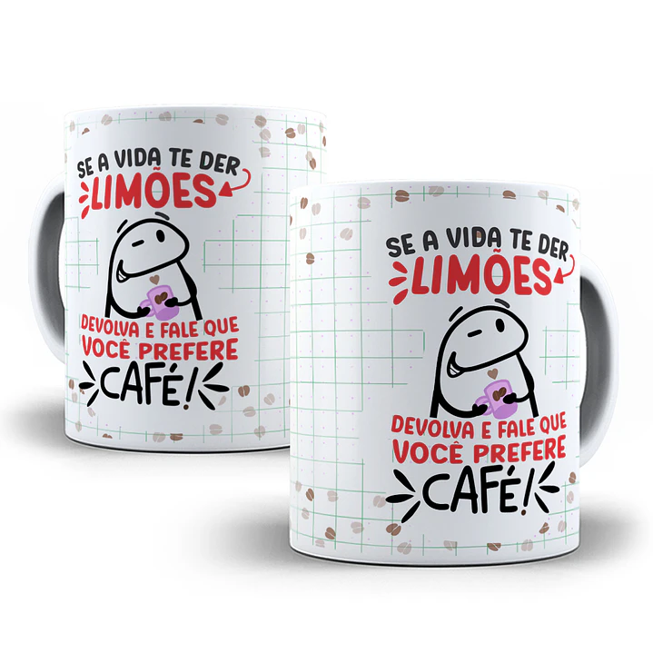 3 Artes Caneca Flork Café Sublimação Baixar Grátis 4