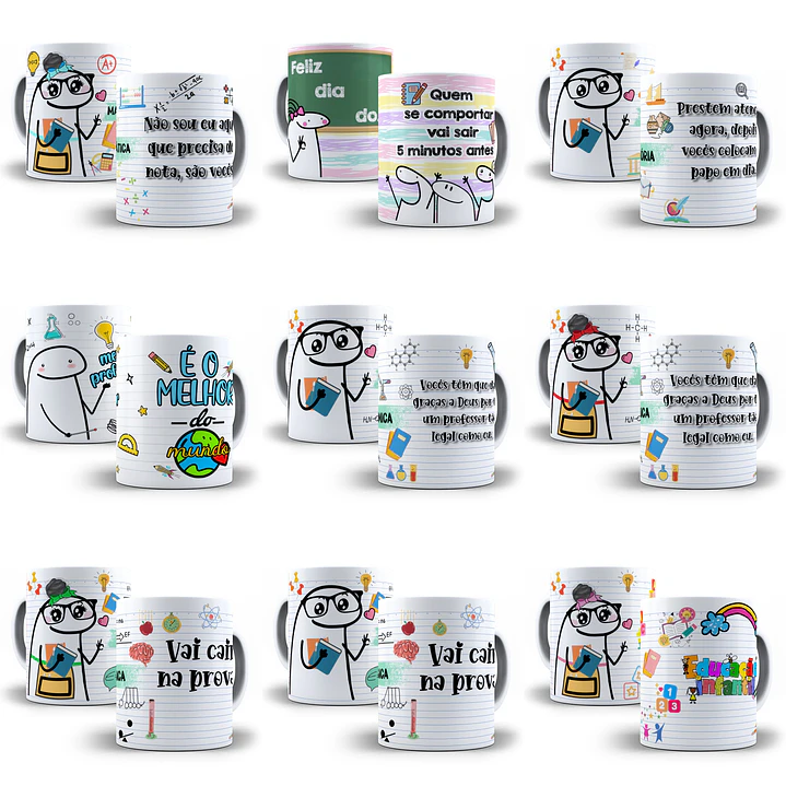 31 Artes Caneca Flork Dia dos Professores Arquivos em Jpg  2